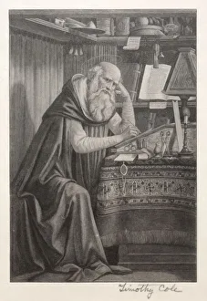 Timothy Cole Prints: Old Italian Masters: St. Jerome, 1888-1892. Creator: Timothy Cole (American, 1852-1931)