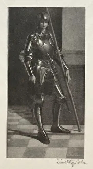 Timothy Cole Prints: Old Italian Masters: St. Liberale, 1888-1892. Creator: Timothy Cole (American, 1852-1931)