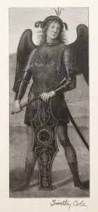 Timothy Cole Prints: Old Italian Masters: St. Michael, 1888-1892. Creator: Timothy Cole (American, 1852-1931)