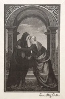 Old Italian Masters: The Visitation, 1888-1892. Creator: Timothy Cole (American, 1852-1931)