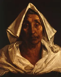 Gericault Prints: Old Italian Woman. Artist: Gericault, Theodore (1791-1824)