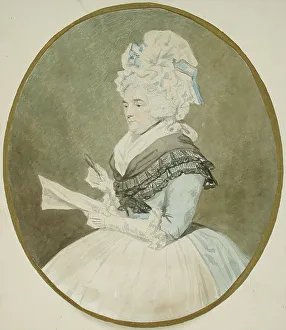 Old Lady with Magnifying Glass, between 1750 and 1824. Creator: John Downman
