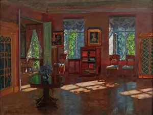 Quiet Prints: Old Library, 1916. Creator: Stanislav Julianovic Zukovskij