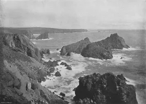 Cove Prints: Old Lizard Head and Kynance Cove, c1896. Artist: Frith & Co