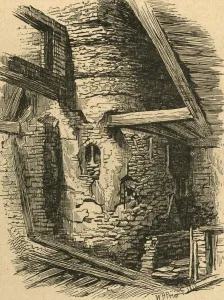 William Henry Prior Prints: Part of Old London Wall near Falcon Square, 1870, (1897). Creator: Unknown