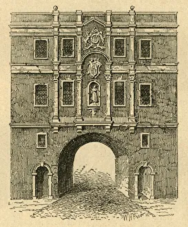 William Henry Prior Prints: Old Lud Gate, from a print published about 1750, (1897). Creator: Unknown