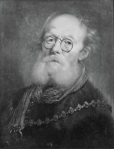 Carel Von Mander Prints: An old man. Allegory of sight, 1639. Creator: Karel van Mander III