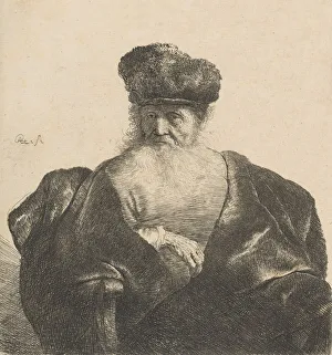Second State Prints: Old Man with Beard, Fur Cap, and Velvet Cloak, ca. 1631. ca. 1631