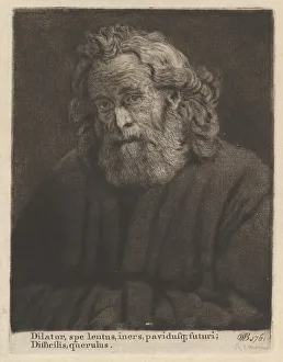 Old Man With a Long Beard, 1761. Creator: William Baillie