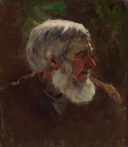 Torsten Gideon Wasastjerna Prints: Old Man in Profile, sketch for the painting Fairy Tale Princess