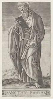 Beatrizet Nicolas Prints: An Old Man (Saint Paul), 1592. Creator: Anon