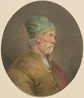 Copy Prints: Old man with a white mustache, green cap