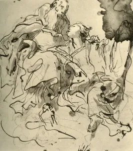 Old Man and Young Woman, 1761, (1928). Artist: Giovanni Battista Tiepolo