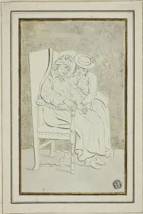 Old Man with Young Woman, n. d. Creator: Marquand Fidel Dominikus Wocher