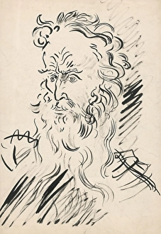 Old man's head, 1940 onwards. Creator: Arnold Peter Weisz-Kubincan. Old man's head, 1940 onwards. Creator: Arnold Peter Weisz-Kubincan