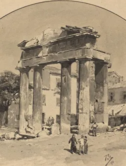Themistokles Von Eckenbrecher Prints: Old Market Gate, 1890. Creator: Themistocles von Eckenbrecher