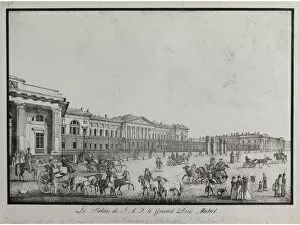 Carlo Rossi Gallery: The Old Michael Palace in Saint Petersburg. Artist: Pluchart, Alexander (1777-1827)