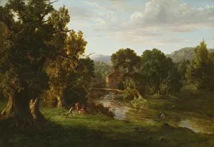 Mill Prints: The Old Mill, 1849. Creator: George Inness