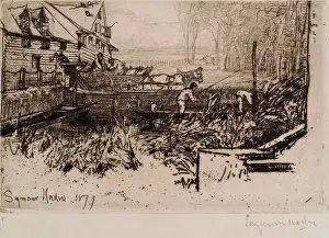 Mill Prints: The Old Mill, c1864. Creator: Francis Seymour Haden