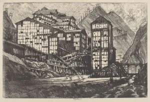 Bleak Prints: Old Million Eyes, 1910. Creator: Joseph Pennell