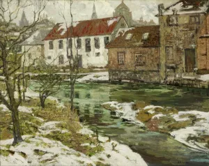 Mills Prints: The Old Mills on the Somme, about 1907. Creator: Walter Elmer Schofield