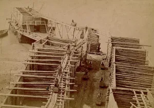 Miners Prints: Old mine, 1890. Creator: Unknown