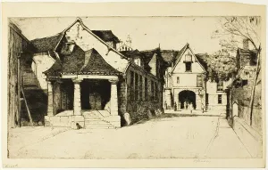 Dy Cameron Prints: Old Museum, Beauvais, 1917. Creator: David Young Cameron