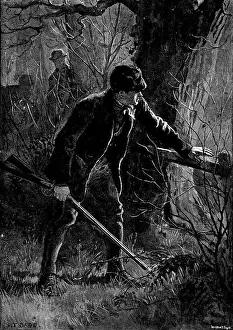 Shotgun Prints: An Old Offender, 1890. Creator: Waterlow & Sons