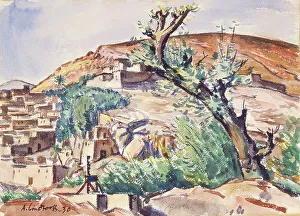 Olive Trees Prints: Old olive tree, 1930. Creator: Anton Lindforss