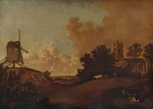 Ashmolean Museum Of Art And Archaeology Collection: Old Orford Church and Mill, Suffolk, c1782. Artist: John Crome