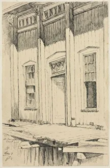 Otto H Bacher American Prints: Old Passenger Depot, Cleveland. Creator: Otto H. Bacher (American, 1856-1909)