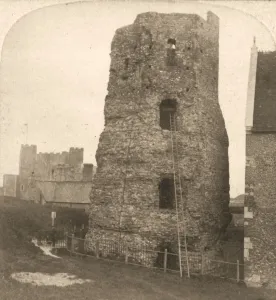 Dover Prints: The Old Pharos of Dover, Roman Lighthouse, England, 1900