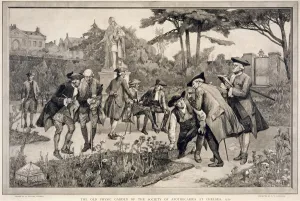 Lascelles Prints: The Old Physic Garden of the Society of Apothecaries at Chelsea, 1750, 1890. Artist