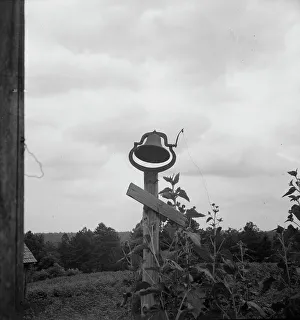 Georgia United States Of America Prints: The old plantation bell, Greene County, Georgia, 1937. Creator: Dorothea Lange