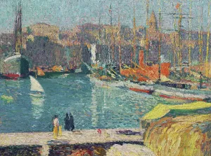 Martin Prints: The old port of Marseille. Creator: Martin, Henri (1860-1943)