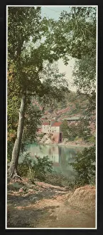 Water Mill Prints: Old mill on the Potomac River, Maryland, c1899. Creator: William H. Jackson