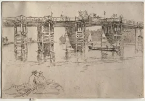 Old Putney Bridge, 1879. Creator: James McNeill Whistler (American, 1834-1903)