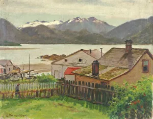 In the Old Quarter, Sitka, 1900. Creator: Theodore J. Richardson In the Old Quarter, Sitka, 1900. Creator: Theodore J. Richardson