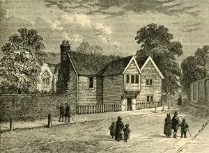 Edward Walford Collection: The Old Rectory, Stoke Newington, in 1858, (c1876). Creator: Unknown