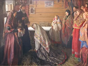 Betrothed Collection: The old rite of blessing the bride in Murom