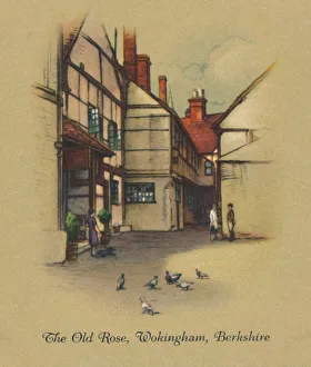 Market Town Prints: The Old Rose, Wokingham, Berkshire, 1939