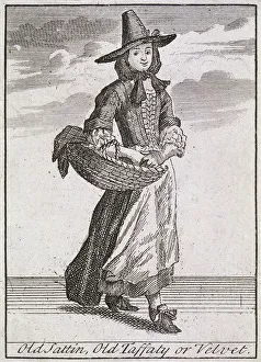 Taffeta Prints: Old Sattin, Old Taffaty or Velvet, Cries of London, (c1688?)