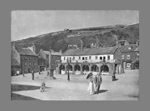 Sights And Scenes Prints: Old Shambles and Market Place, Settle, c1900. Artist: Anthony Horner