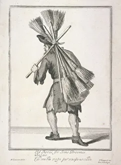 Marcellus Laroon Prints: Old Shooes for Some Broomes, Cries of London, (c1688?)