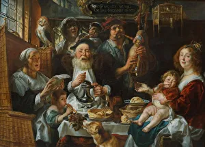 As the Old Sing, So the Young Pipe. Artist: Jordaens, Jacob (1593-1678) As the Old Sing, So the Young Pipe. Artist: Jordaens, Jacob (1593-1678)