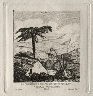 Charles Meryon French Prints: The Old-soldier Settlers Hut at Akaroa