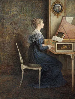 William John Prints: An Old Song, 1874. Creator: William John Hennessy