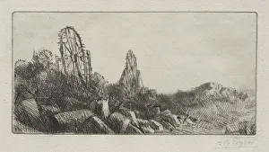 Alphonse Legros French Prints: The Old Stone Quarries of Montrouge. Creator: Alphonse Legros (French, 1837-1911)
