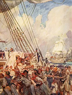 The Old Superb, illustration from Drakes Drum and Other Songs of the Sea, 1905