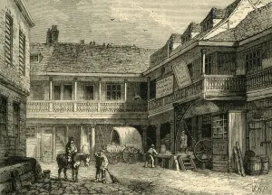 The Old Tabard Inn, (c1878). Creator: Unknown The Old Tabard Inn, (c1878). Creator: Unknown